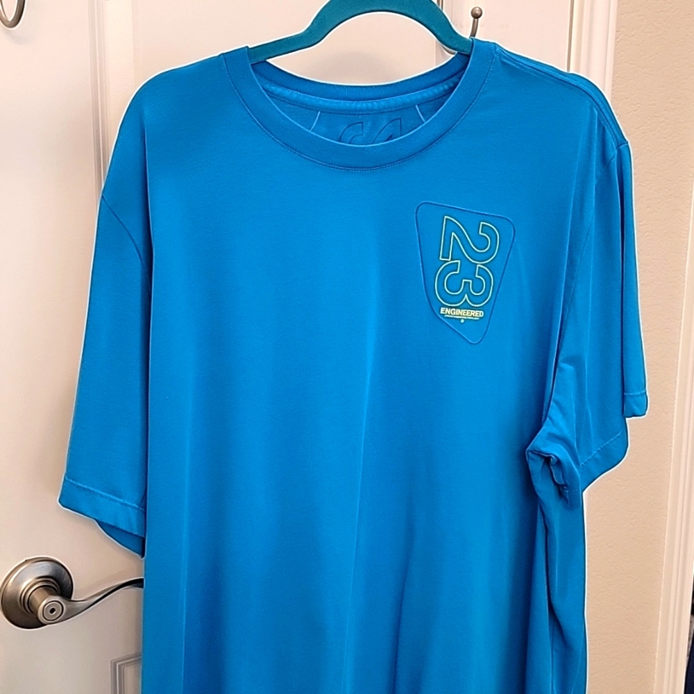 XXL Air Jordan 23 Engineered Aqua Blue t-shirt